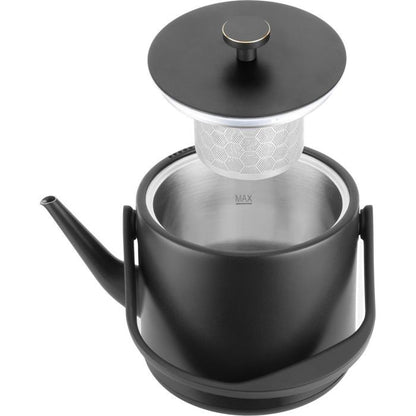 Waterkoker – Retro design & temperatuurregeling – CATLER BM 501 Victoria – RVS/zwart – 1,7 L