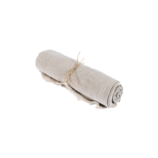 Linnen Tafelkleed 150x150 - BAZAR BIZAR - beige
