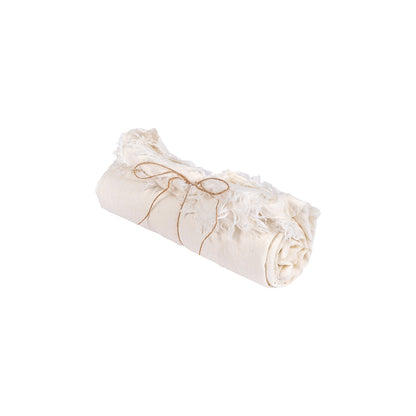 Linnen Tafelkleed 150x150 - BAZAR BIZAR - wit