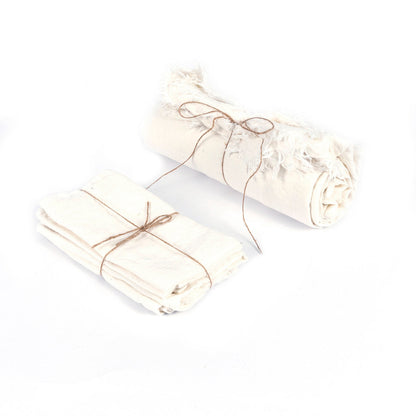 Linnen Tafelkleed 150x200 cm – BAZAR BIZAR – Wit Naturel