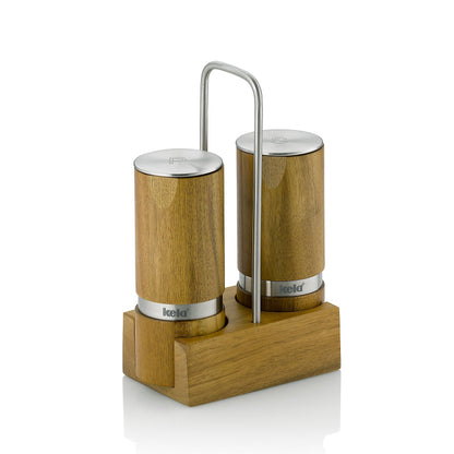 KELA-Kauri_Zout-_en_Pepermolenset_met_Houder-Acaciahout