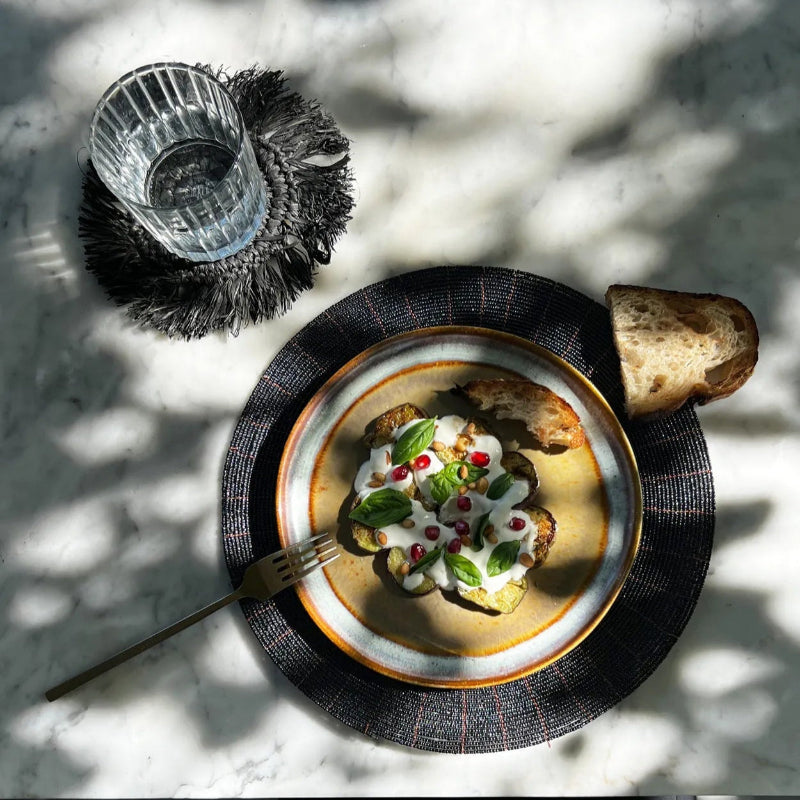 Kralen Placemat-BAZAR BIZAR-Ø_30cm-zwart3